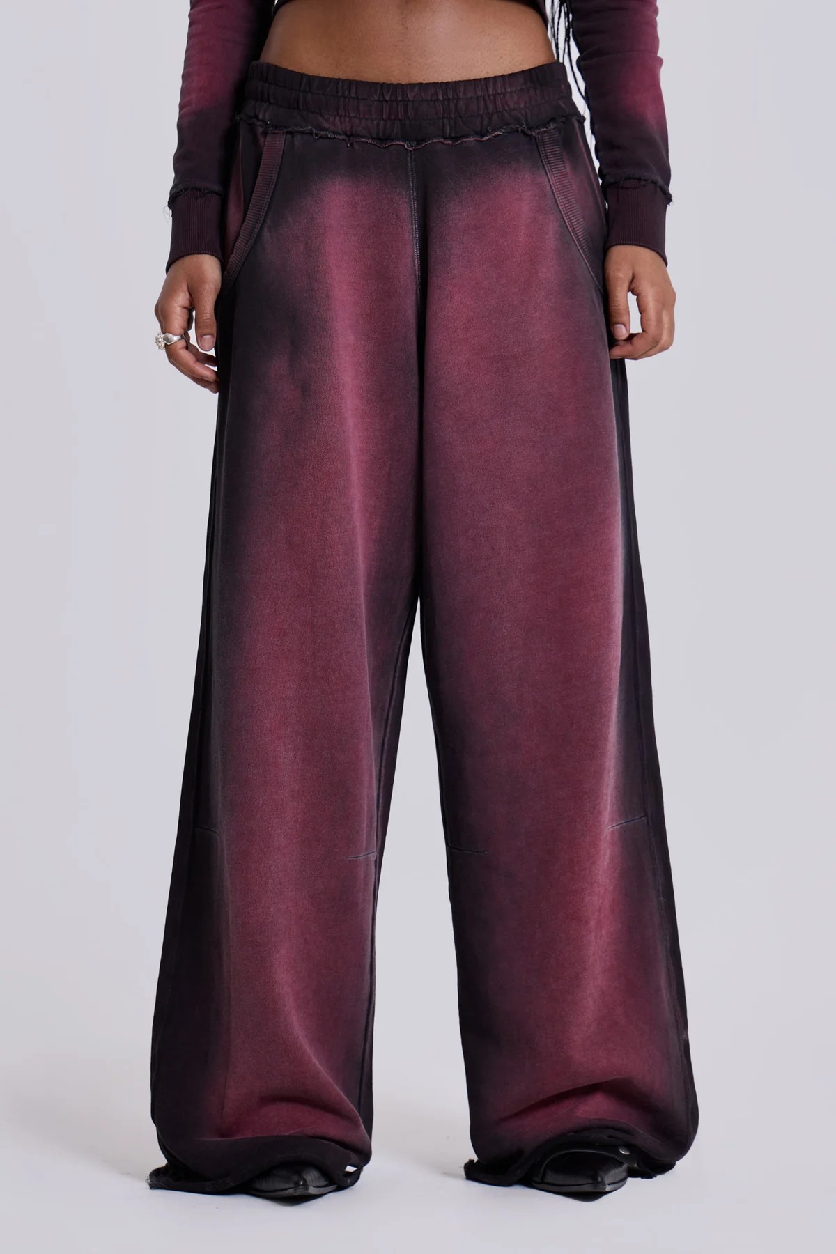 Deep Red Fade Monster Jogger