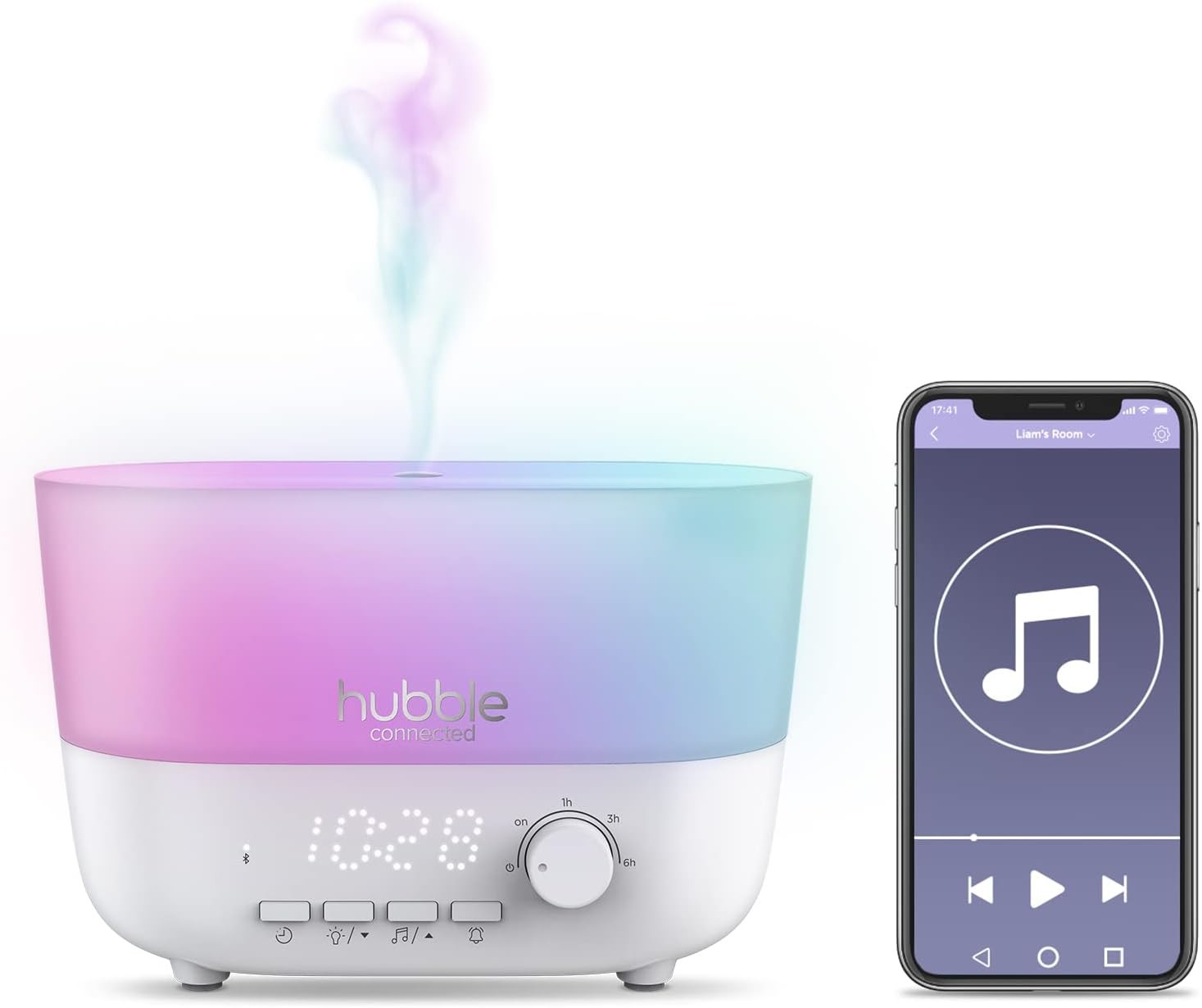 5'i 1 Arada Akıllı Nemlendirici - Bebek Aroma Difüzörü, Bluetooth Hoparlör