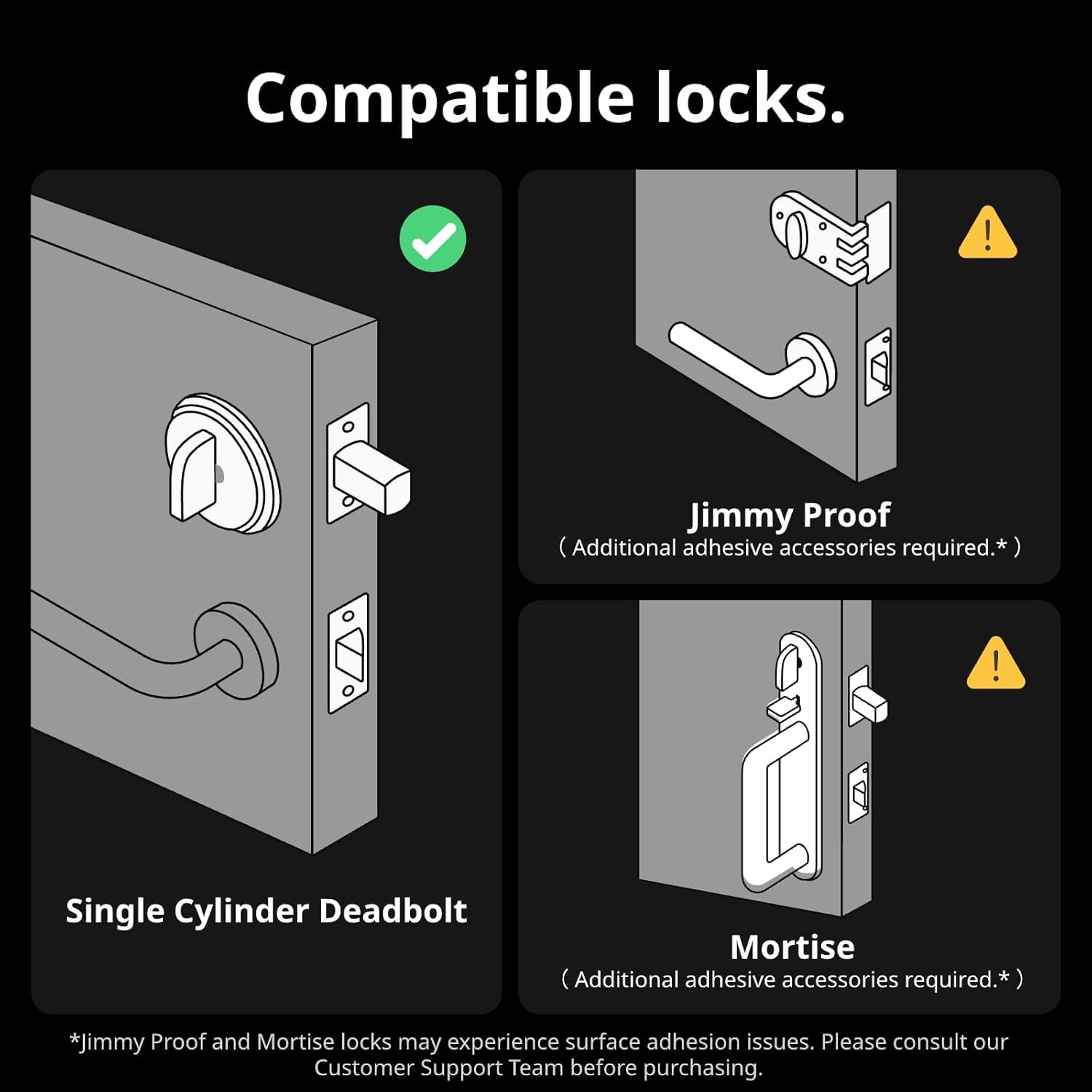 Smart Lock Pro, Anahtarsız Elektronik Akıllı Kapı Kilidi, Alexa ve Matter Destekli