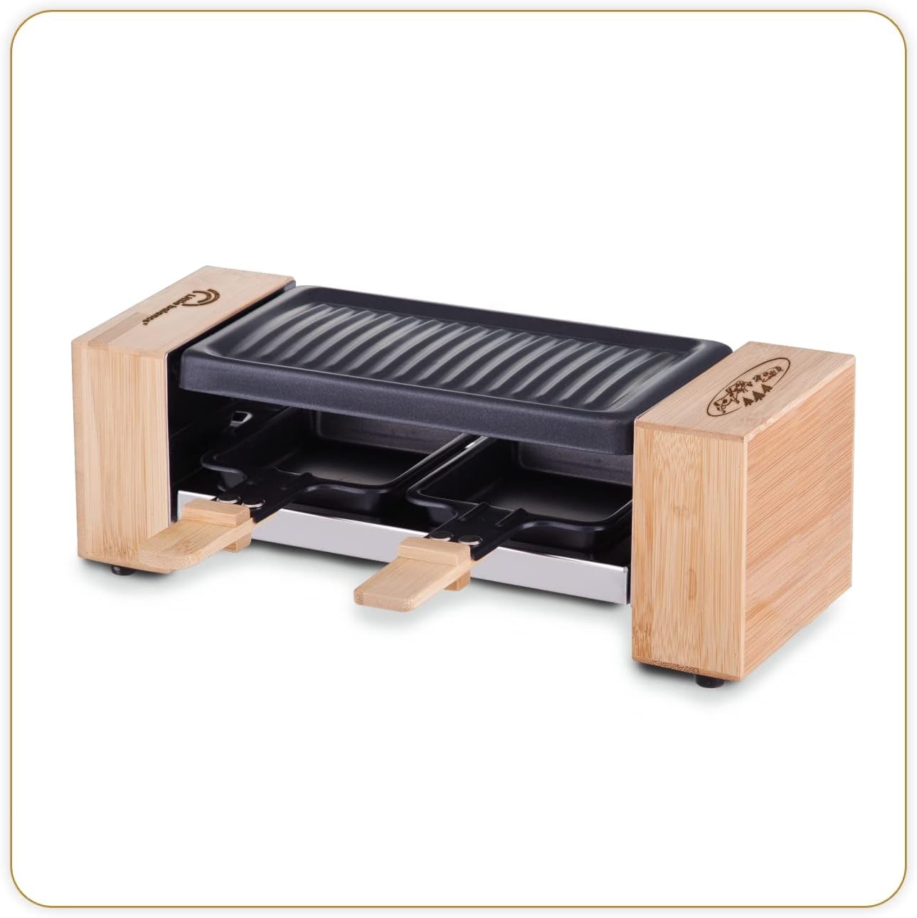 Raclette Izgara, 2 Kişilik, Çıkarılabilir Izgara, 320 W