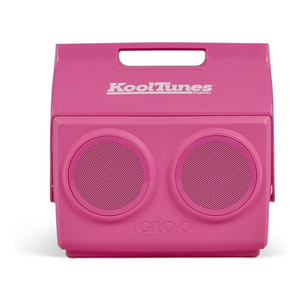 Kool Tunes Retro Bluetooth Boombox Soğutucu, 14 Qt, IP56 Suya Dayanıklı - Pembe