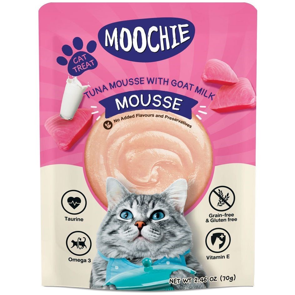 Kedi Maması Ton Balığı ve Keçi Sütlü Mousse 12 x 70g