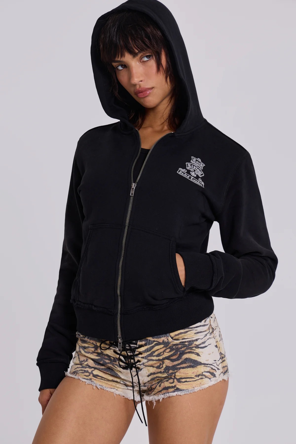 Rock Revival Diamante Mini Monster Hoodie