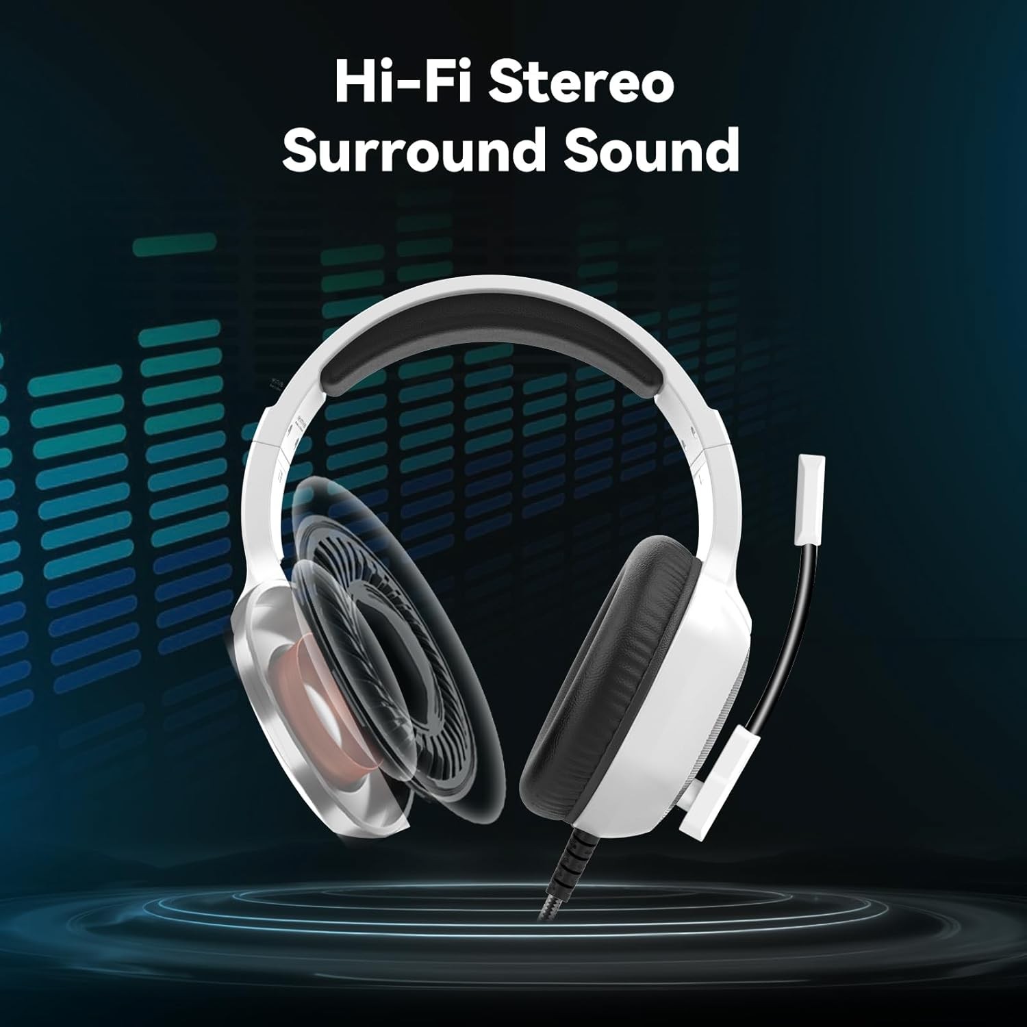  A36 Mikrofonlu Oyuncu Kulaklığı, Stereo Surround Ses, Gürültü Önleyici