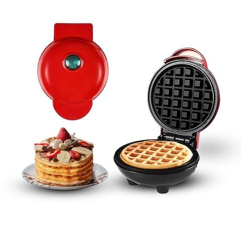 Mini Waffle Makinesi,Yapışmaz Kaplama ile Browniler, Kurabiyeler 