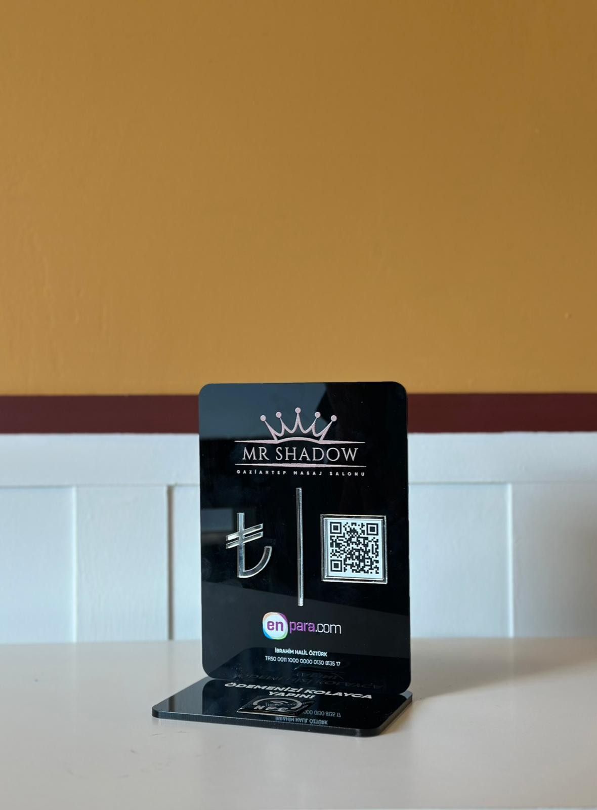 1 QR 1 NFC Pleksi Stand