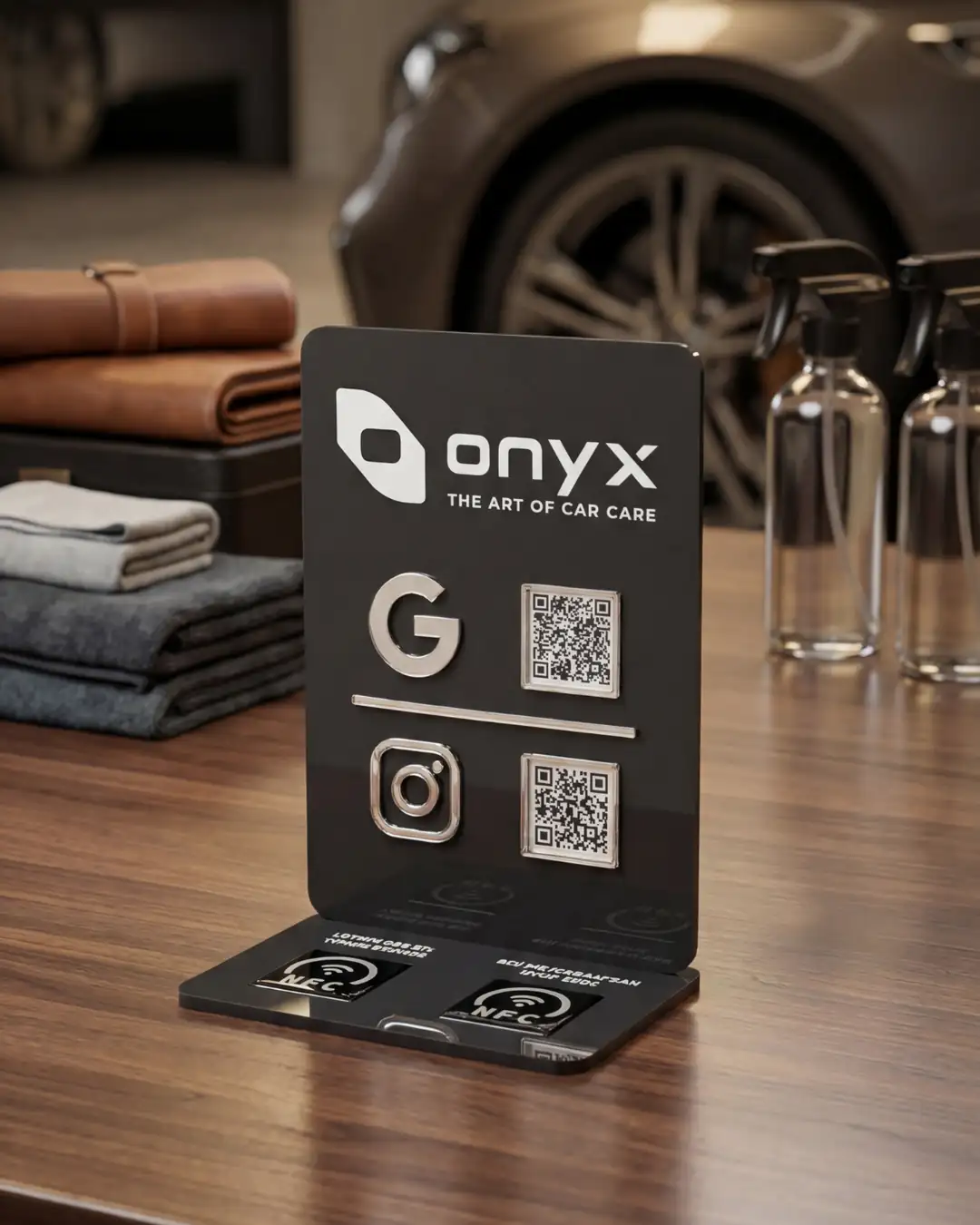 QR & NFC Pleksi Stand