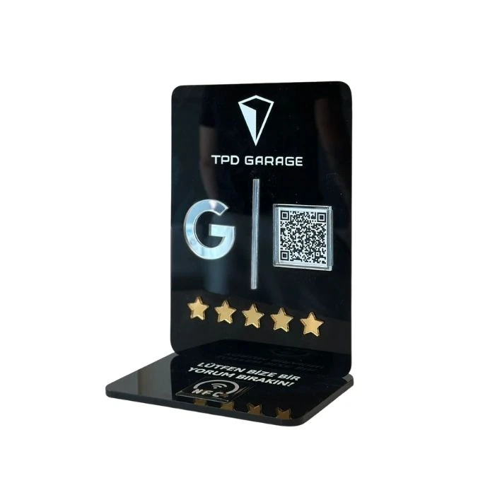 1 QR 1 NFC Pleksi Stand