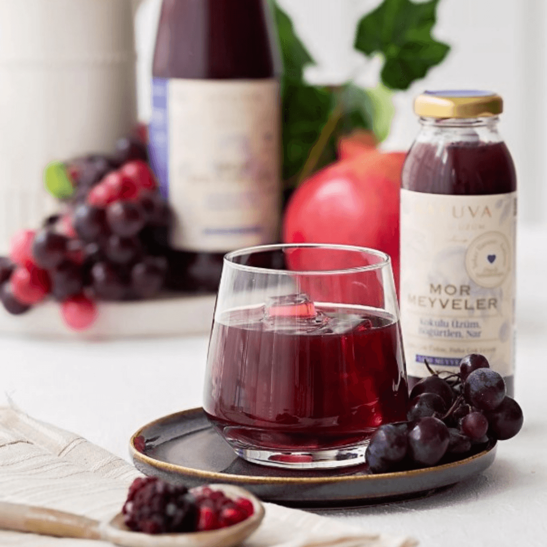 %100 Mor Meyveler 250 ML ( Kokulu Üzüm, Böğürtlen, Nar )