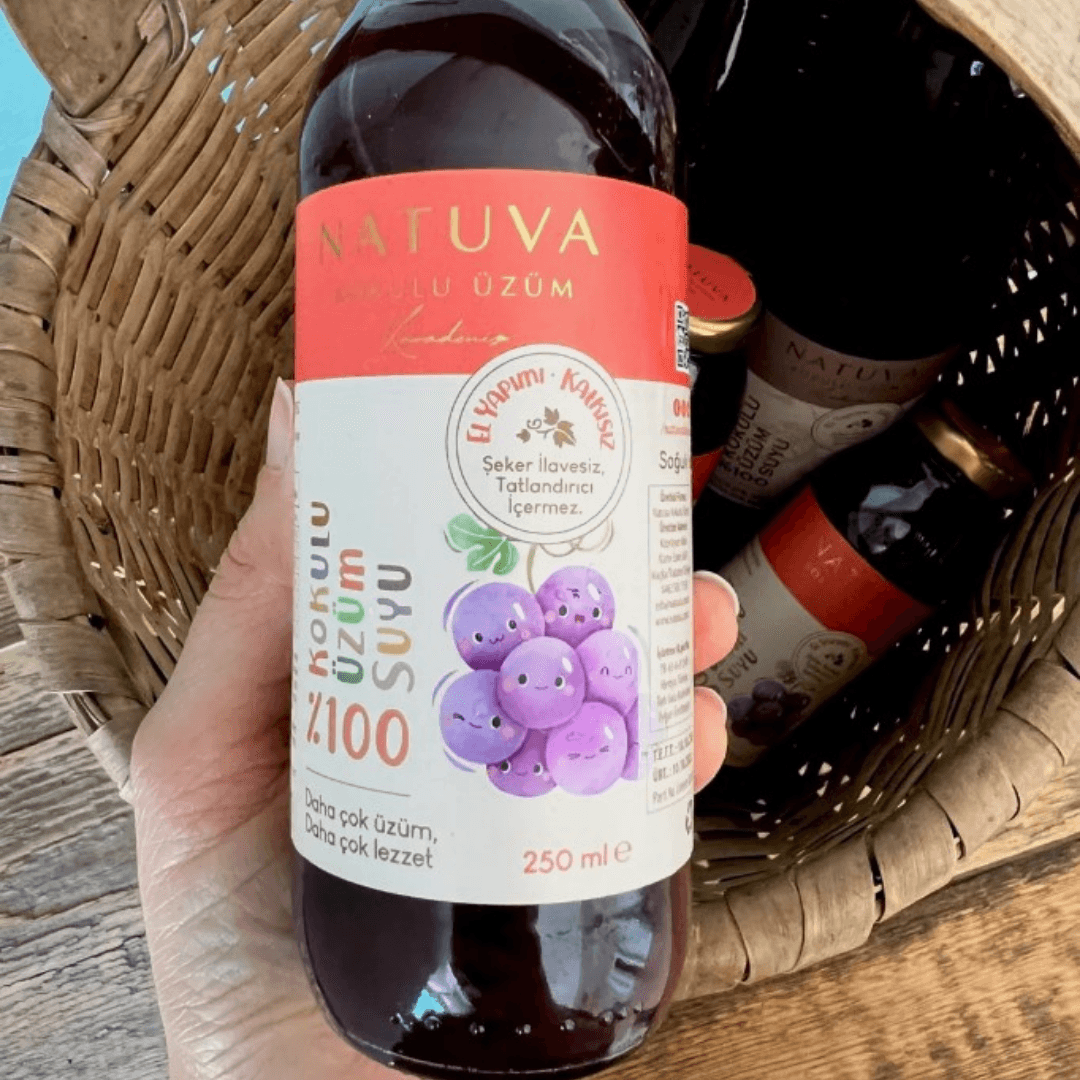 %100 Kokulu Üzüm Suyu Minikler 250 ML