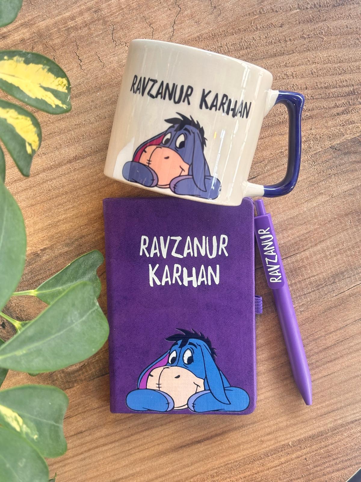 Winnie The Pooh Kupalı Ajanda Set ( Eeyore )
