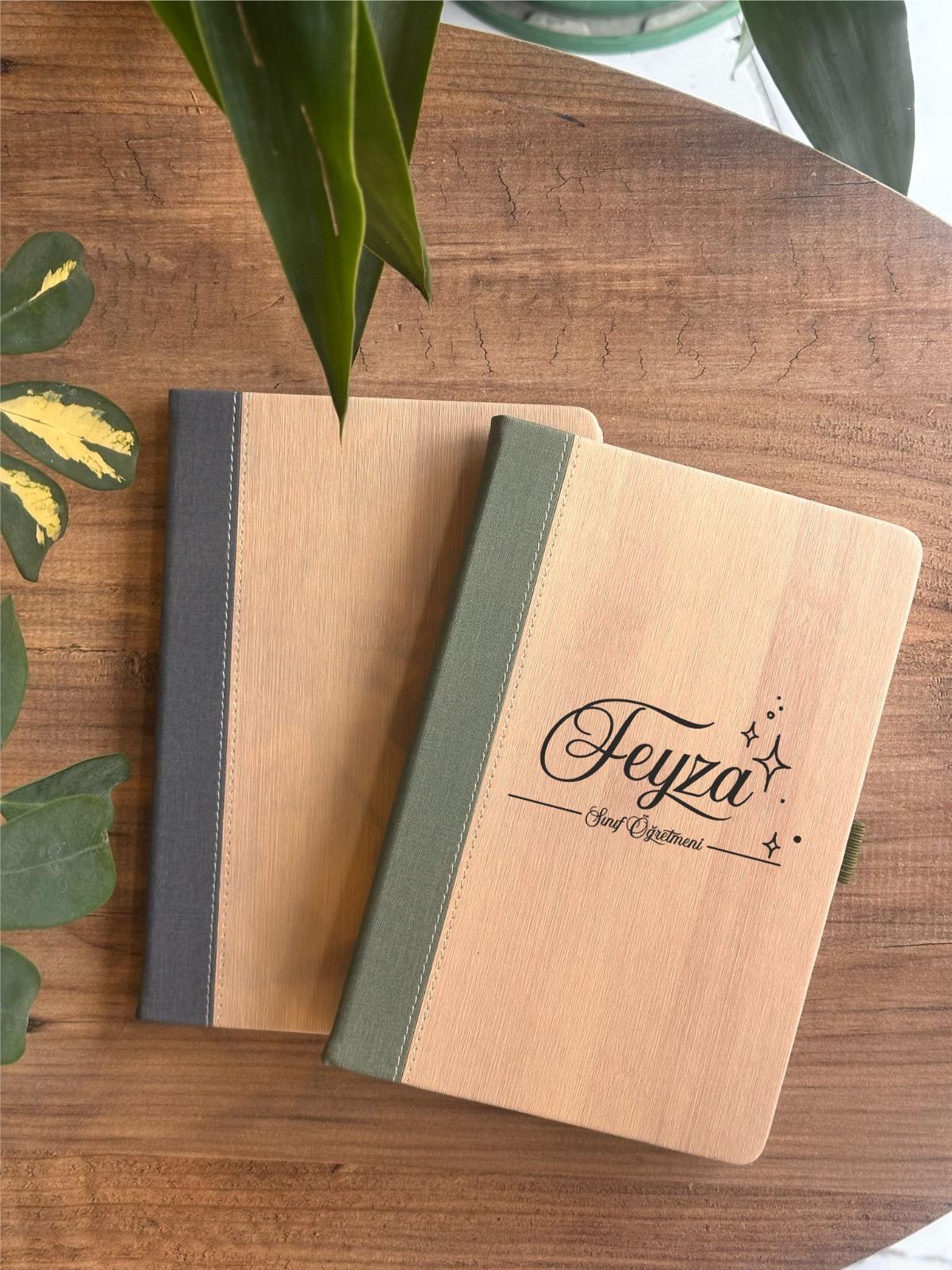 Öğretmen Özel Bambu Kapaklı Ajanda