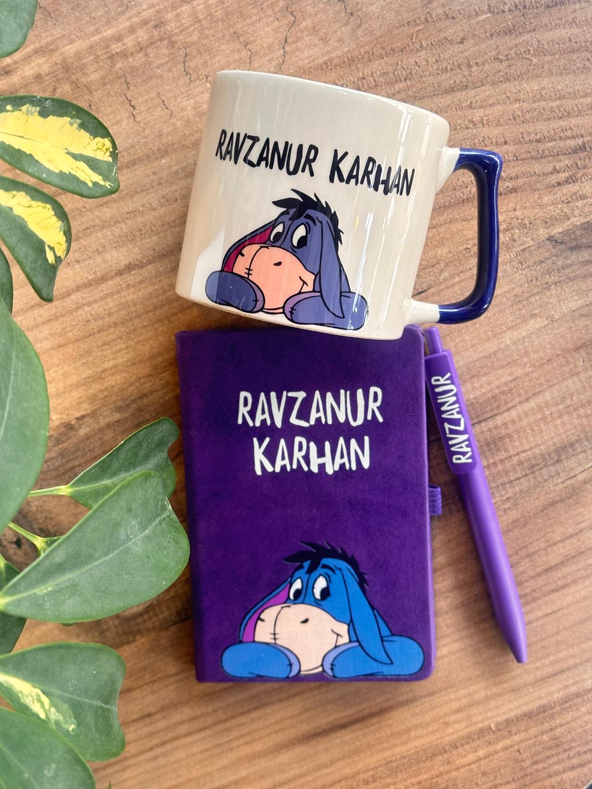 Winnie The Pooh Kupalı Ajanda Set ( Eeyore )