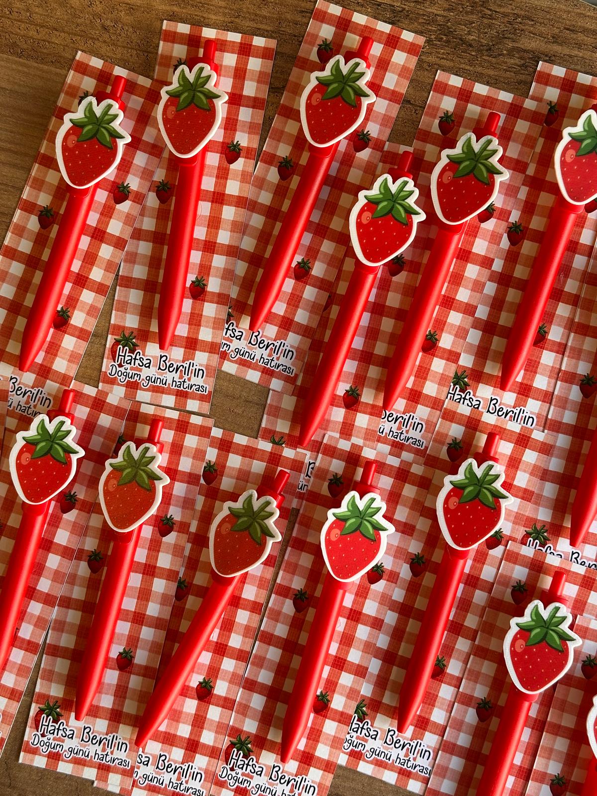 Çilek Figürlü Kalem