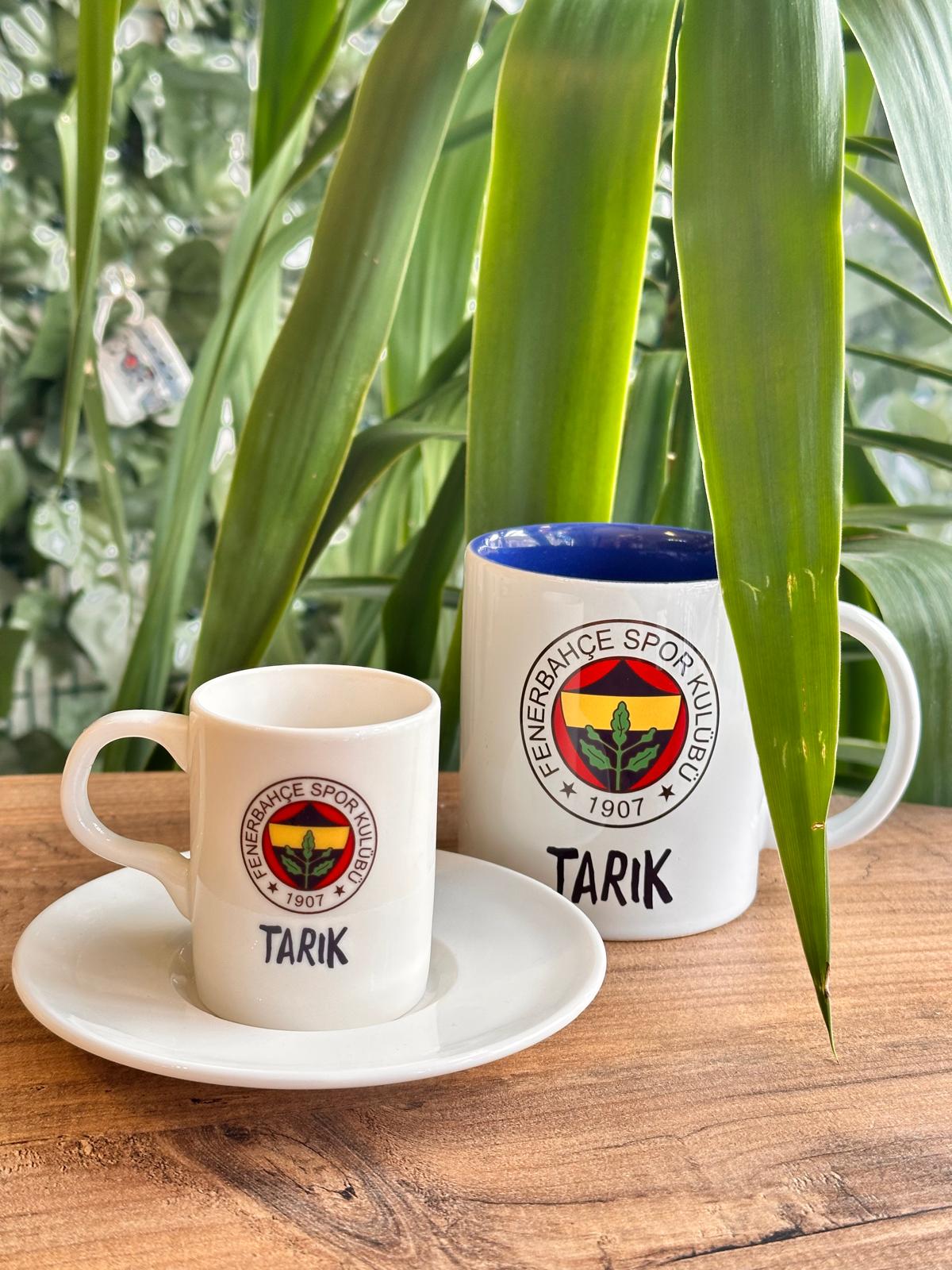 Taraftar Logolu Kupa-Fincan seti