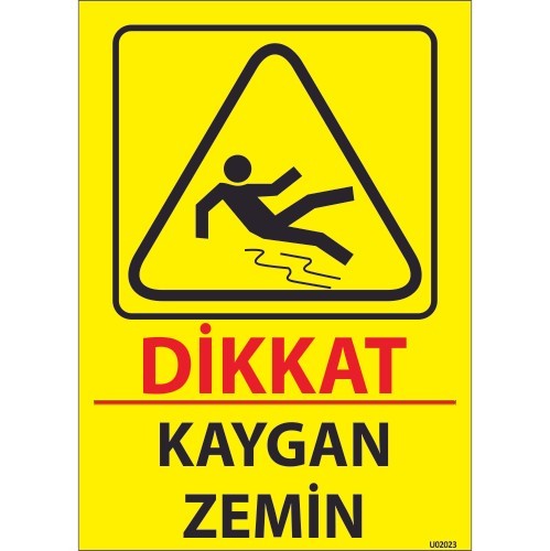 Dikkat Kaygan Zemin Levhası 25x35 cm