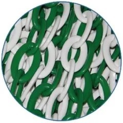 Plastik Zincir 8mm x 25 Metre Yeşil Beyaz