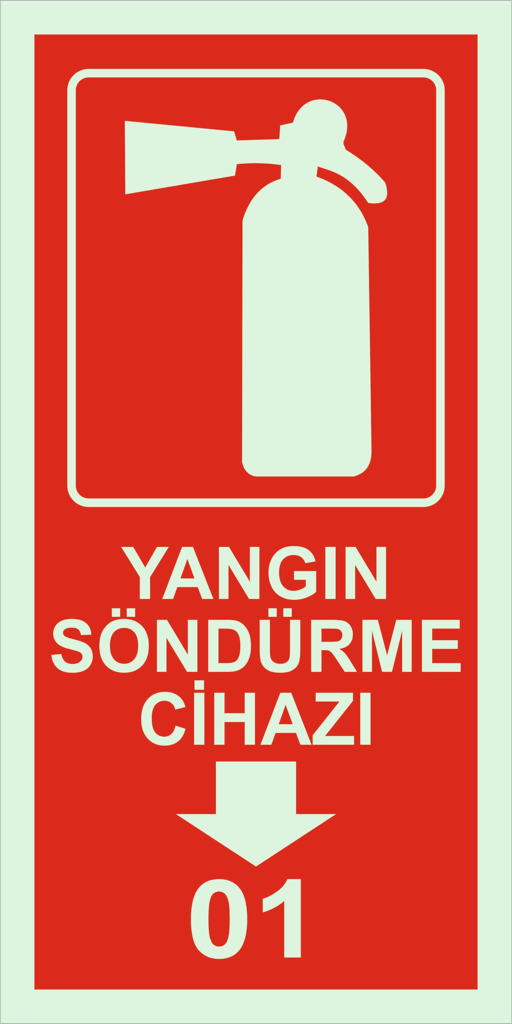 Yangın Söndürme Cihazı Levhası 25x35 cm