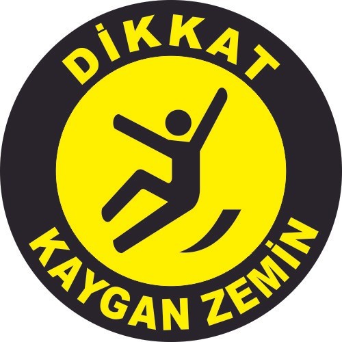 Dikkat Kaygan Zemin Levhası 25x35 cm