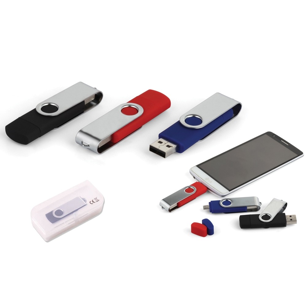 8 GB Döner Kapaklı USB Bellek (OTG Özellikli) MKİP-7243-8GB