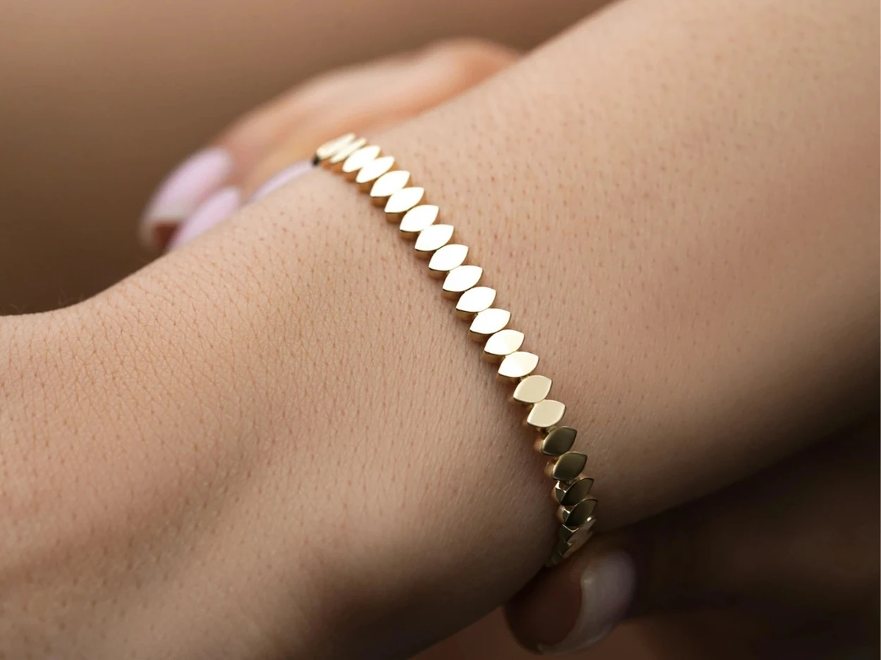 14 Ayar Altın Markiz Füzyon Bileklik