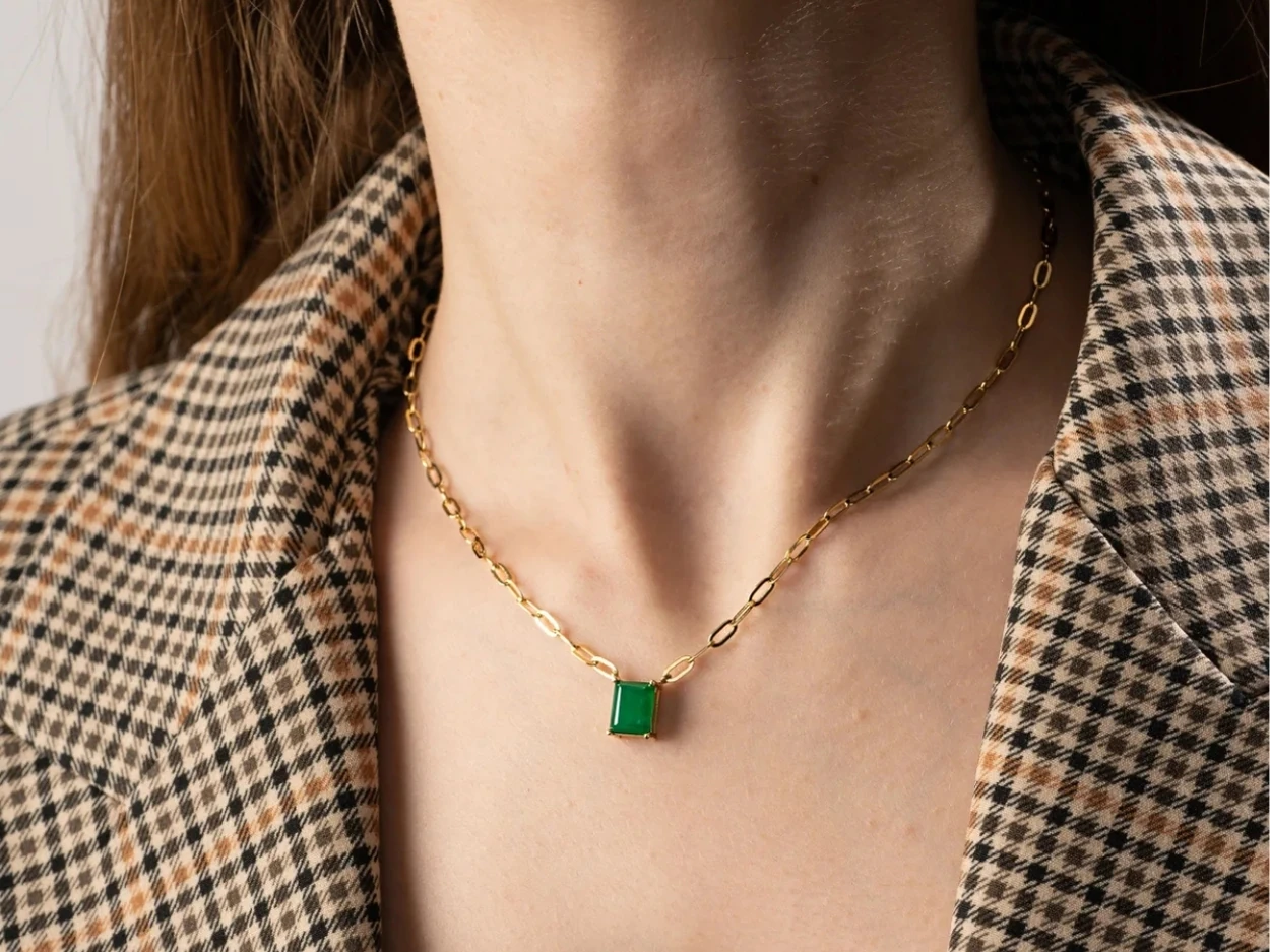 2,65 Karat  Colorful Ataç Kolye