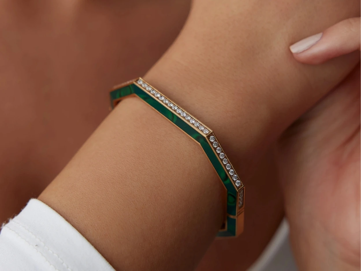 1,17 Karat Tasarım Pırlanta Kelepçe Bilezik