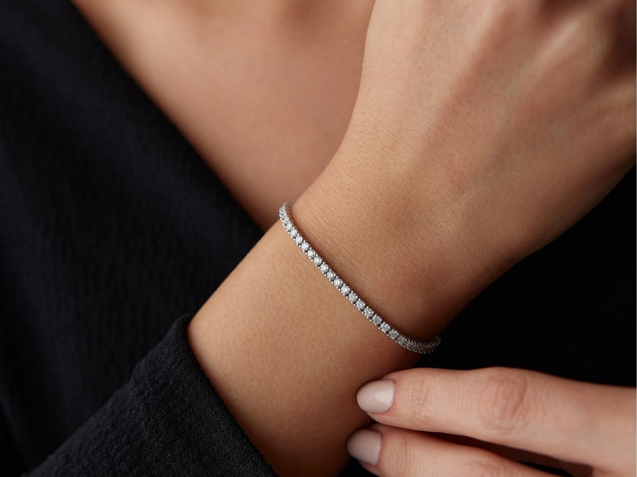 3,02 Karat Pırlanta Su Yolu Bileklik