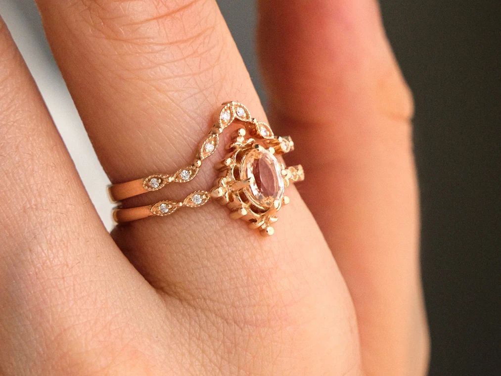 CHARLOTTE - 0.49 Karat Pırlanta İkili Vintage Yüzük