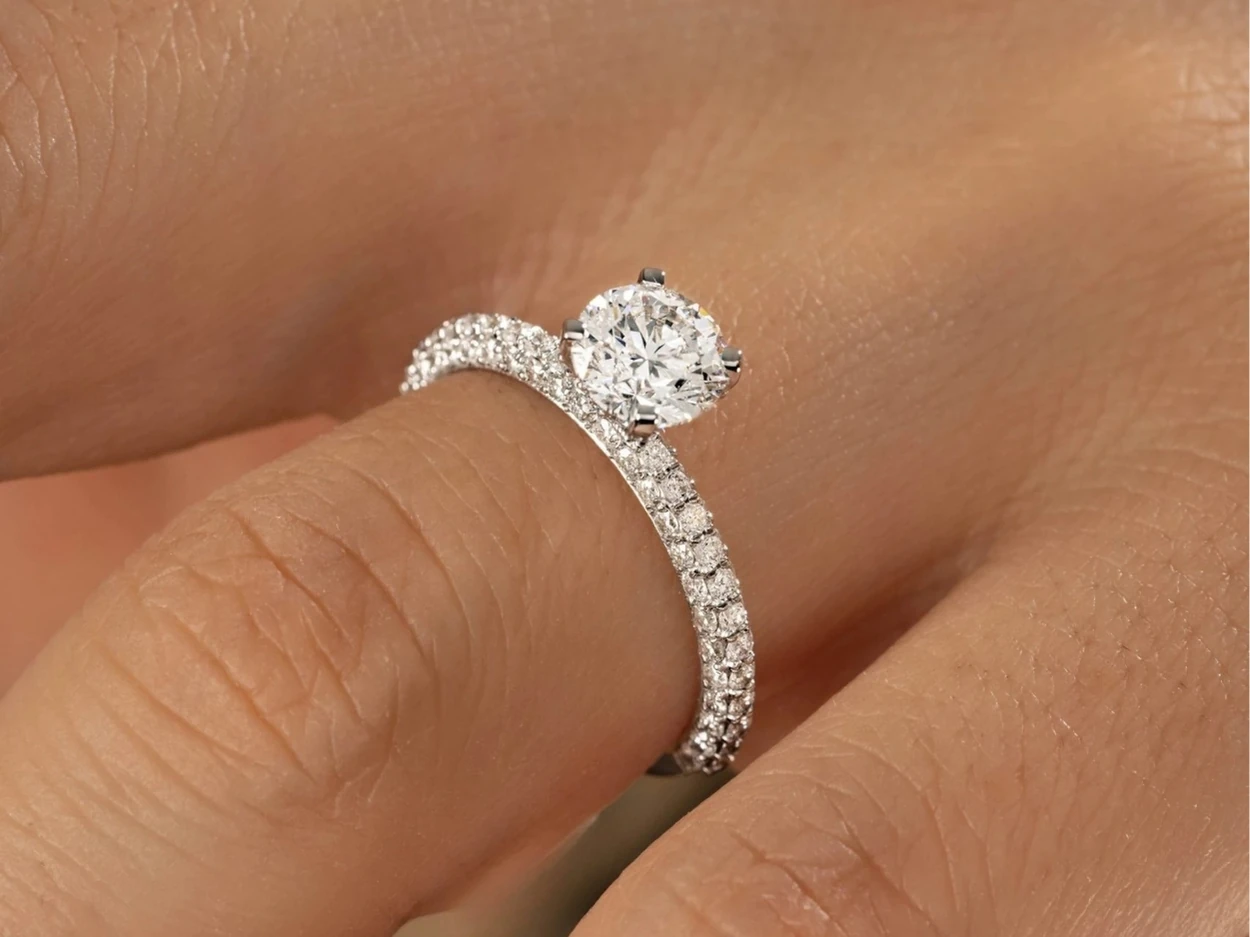 1,71 Karat Altın Pırlanta Tektaş Yüzük