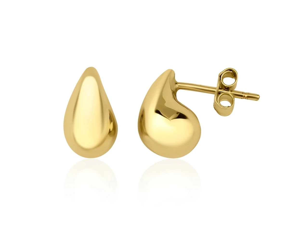 14 Ayar Altın Damla Küpe