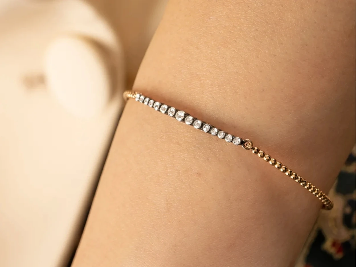 0,35 Karat Altın Elmas Bileklik