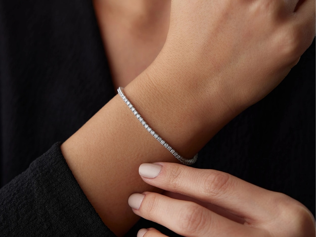 2,54 Karat Pırlanta Su Yolu Bileklik