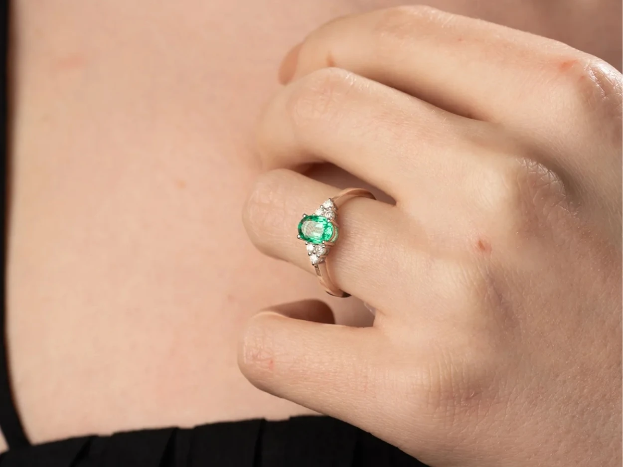 1,02 Karat  Pırlanta Colorful Yüzük