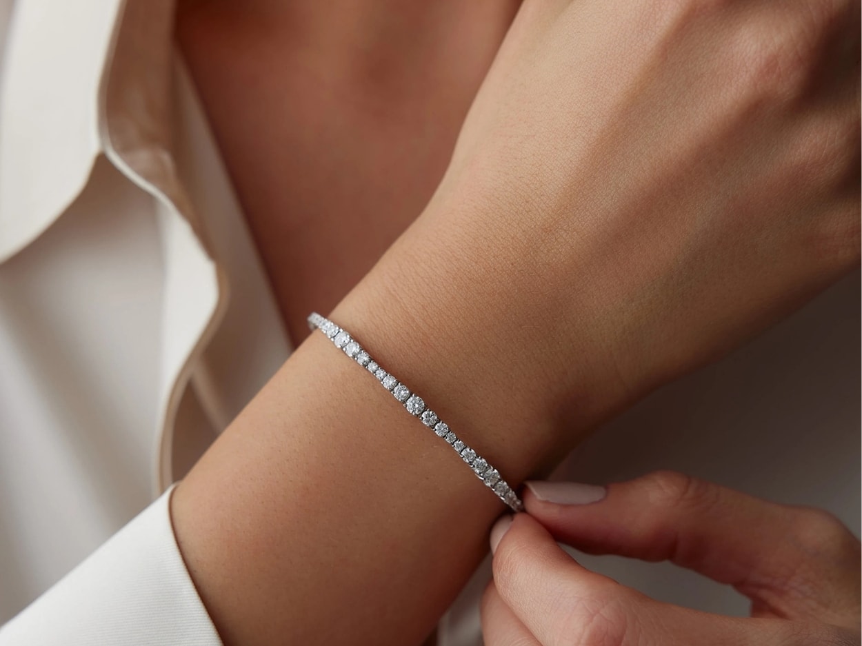 1,70 Karat Pırlanta Su Yolu Bileklik