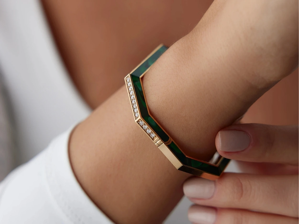 1,17 Karat Tasarım Pırlanta Kelepçe Bilezik