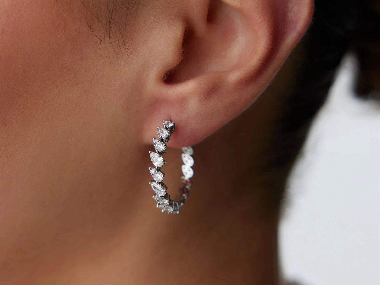 2,35 Karat Tasarım Pırlanta Küpe