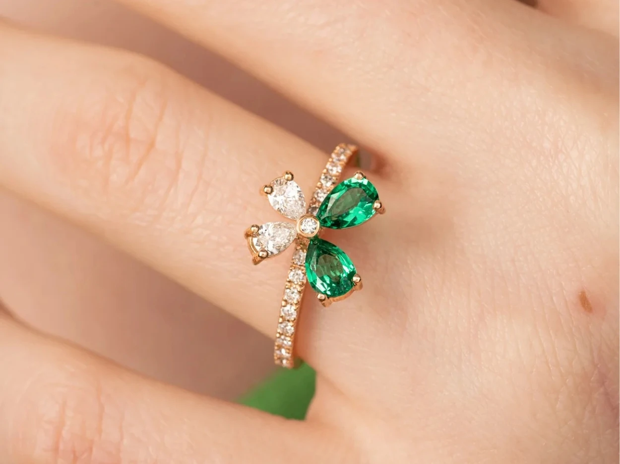 1,28 Karat Pırlanta Colorful Yüzük