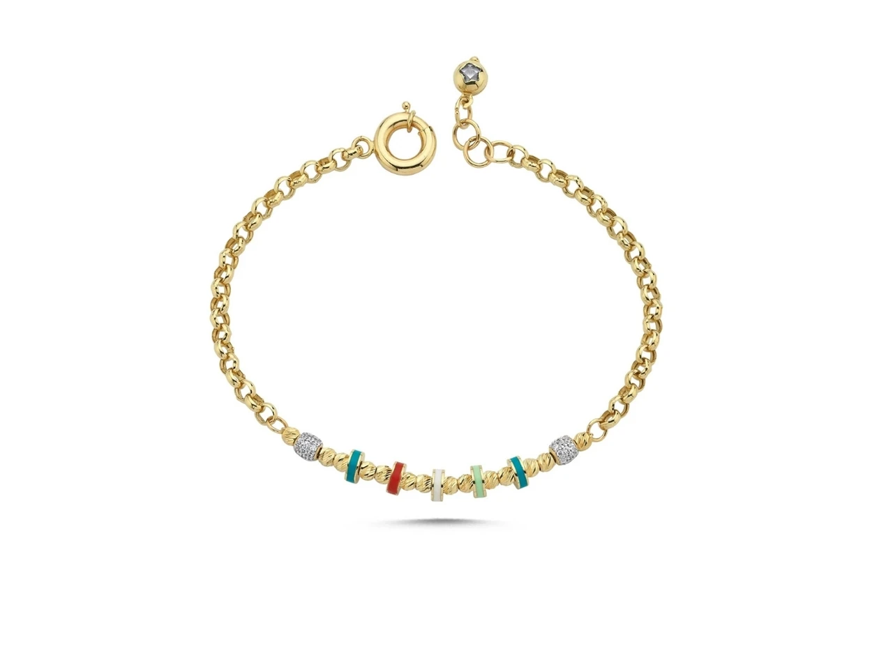 14 Ayar Altın Renkli Bileklik