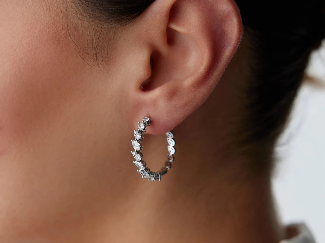 2,35 Karat Tasarım Pırlanta Küpe