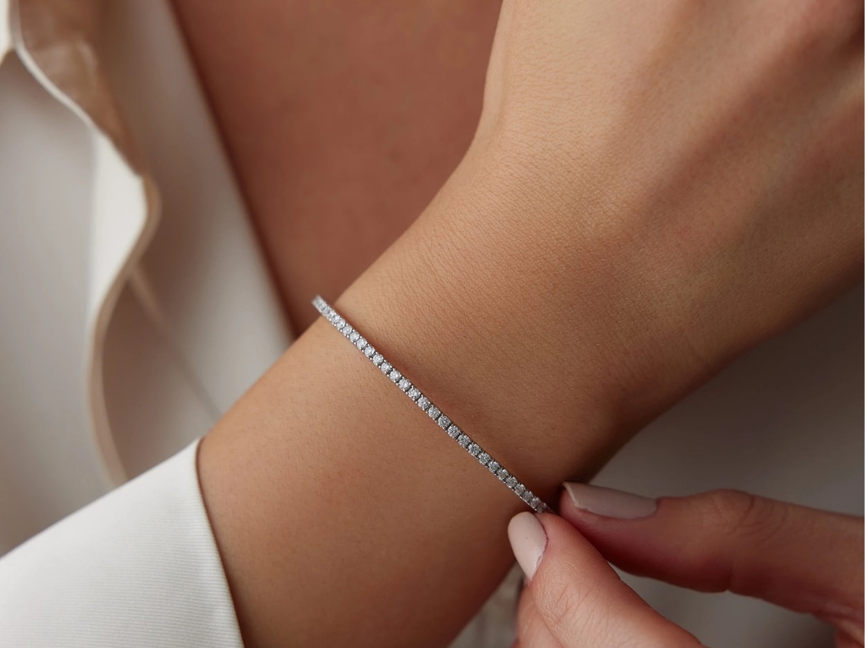 1,85 Karat Pırlanta Su Yolu Bileklik