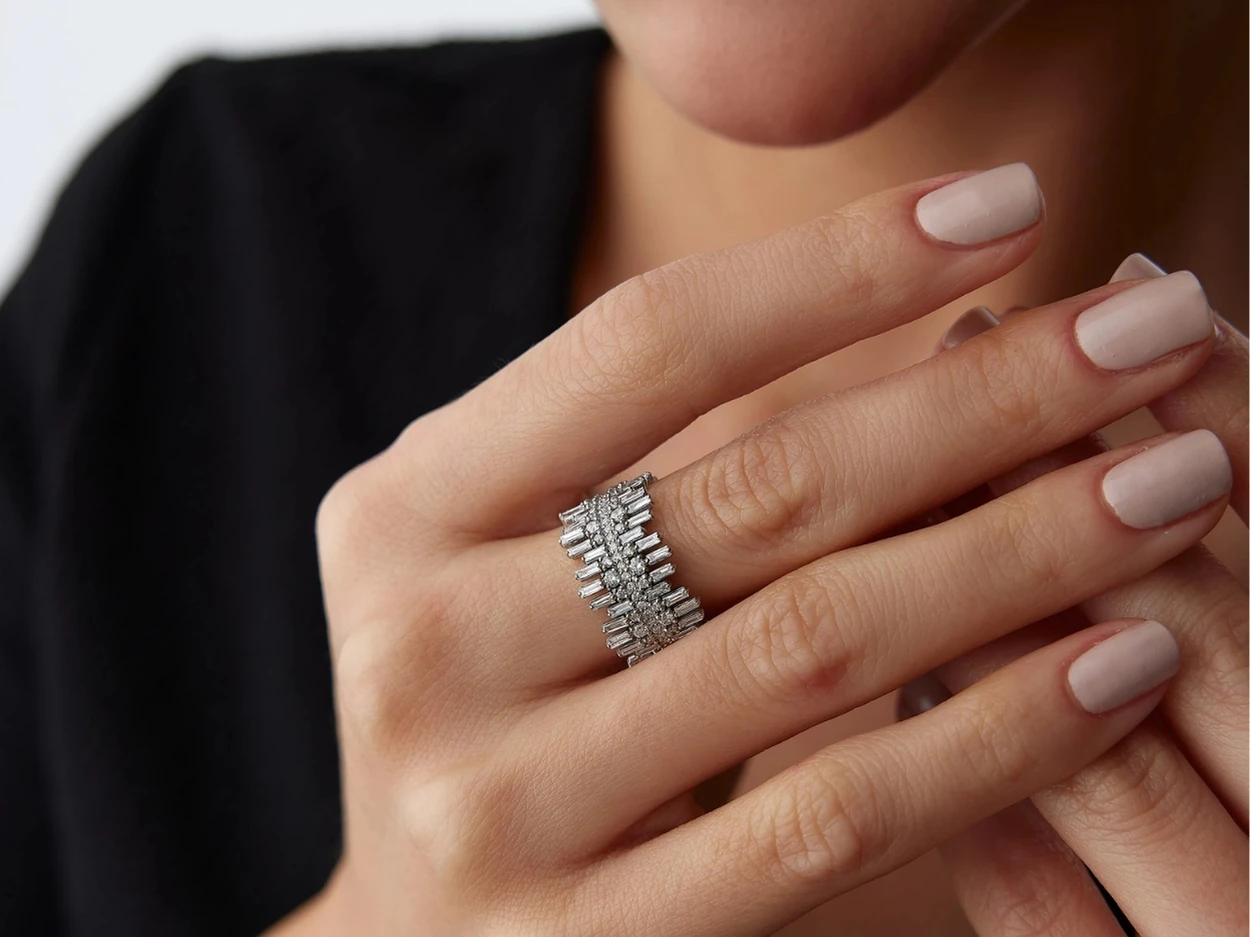 2,22 Karat Baget Pırlanta Yüzük