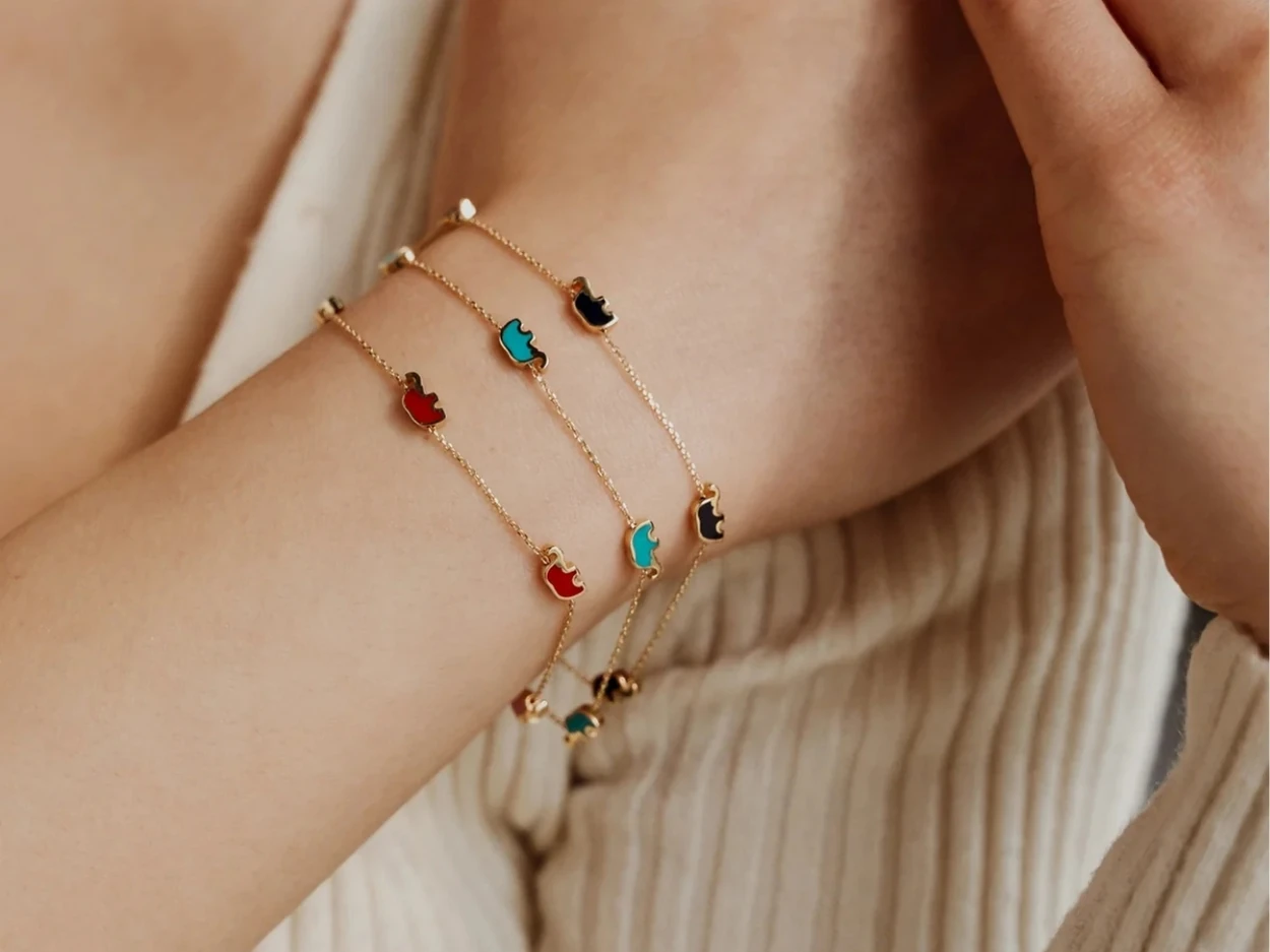 14 Ayar Altın Renkli Fil Bileklik