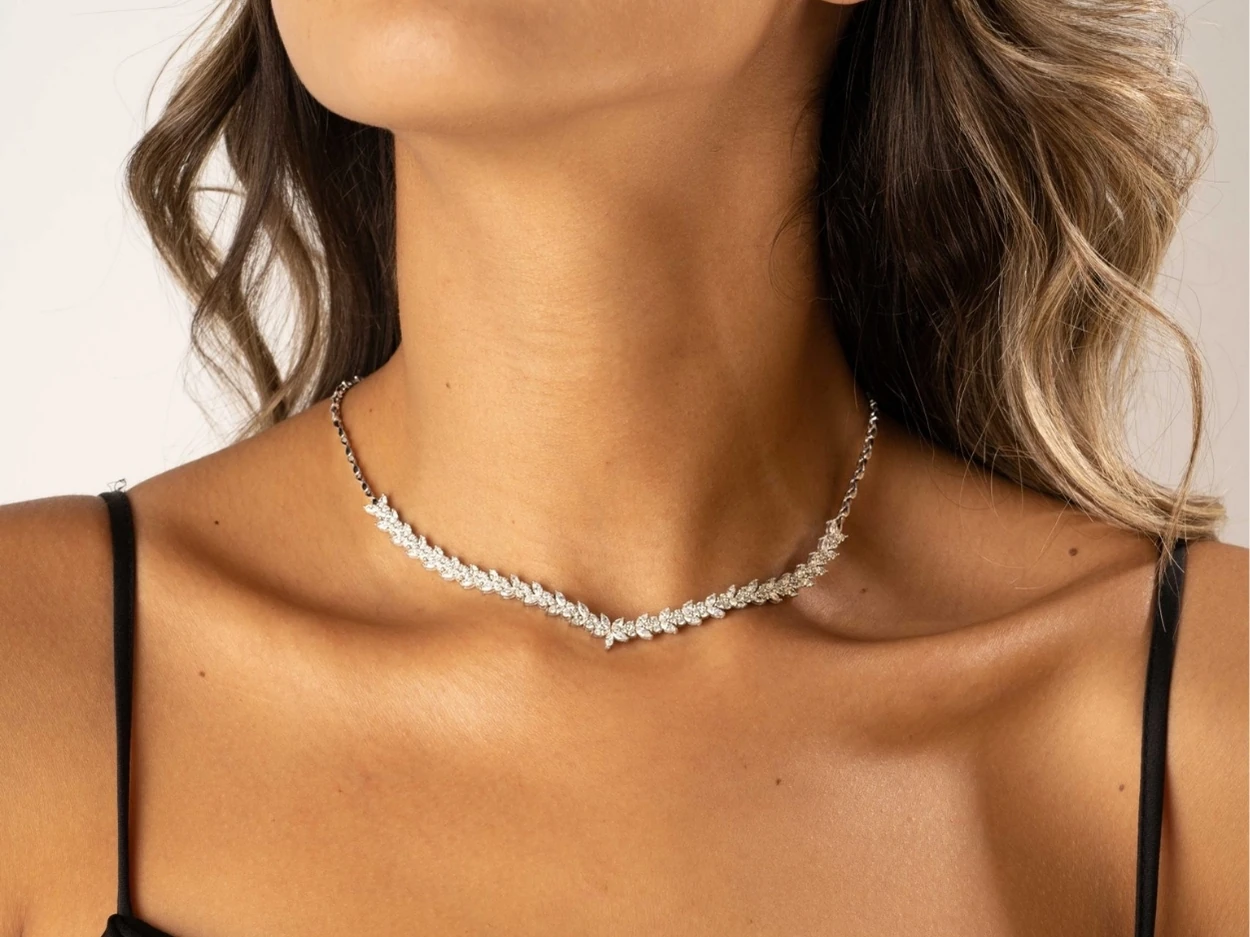 5,13 Karat Altın Pırlanta Markiz Gerdanlık