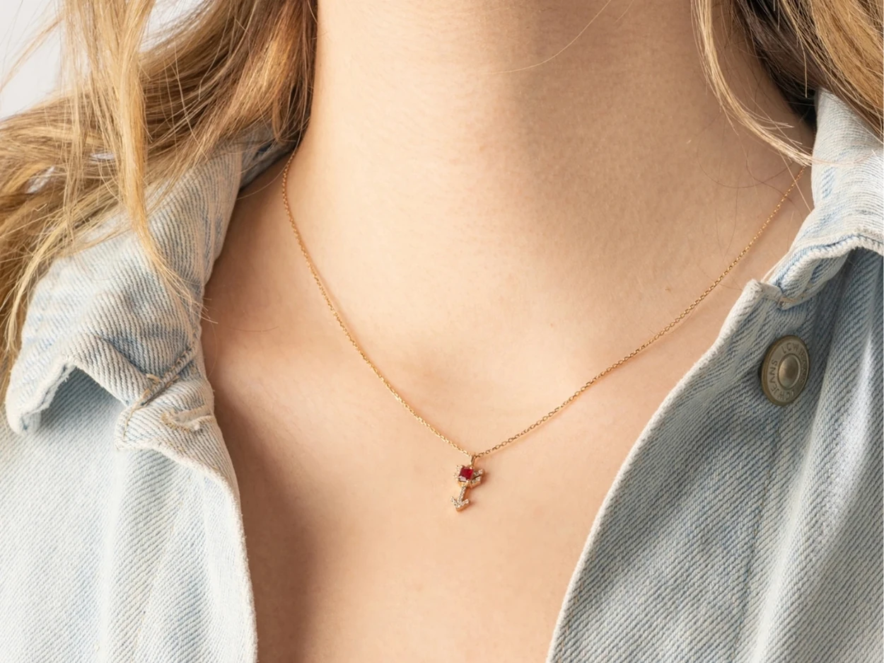 0,40 Karat Pırlanta Tasarım Kolye