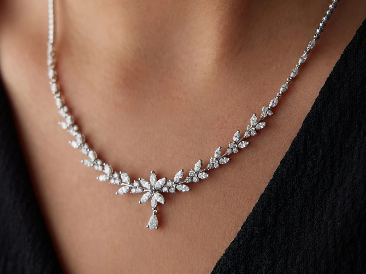 3,51 Karat Tasarım Pırlanta Gerdanlık