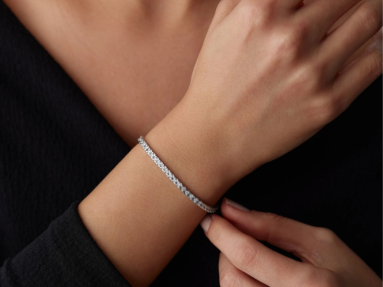 2,08 Karat Pırlanta Su Yolu Bileklik