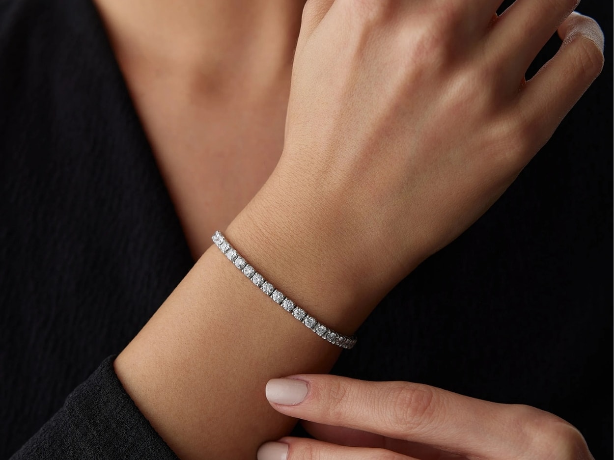 4,75 Karat Pırlanta Su Yolu Bileklik