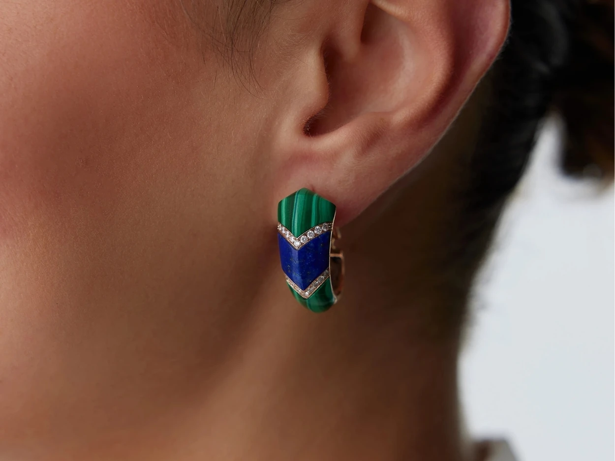 0,60 Karat Tasarım Pırlanta Küpe