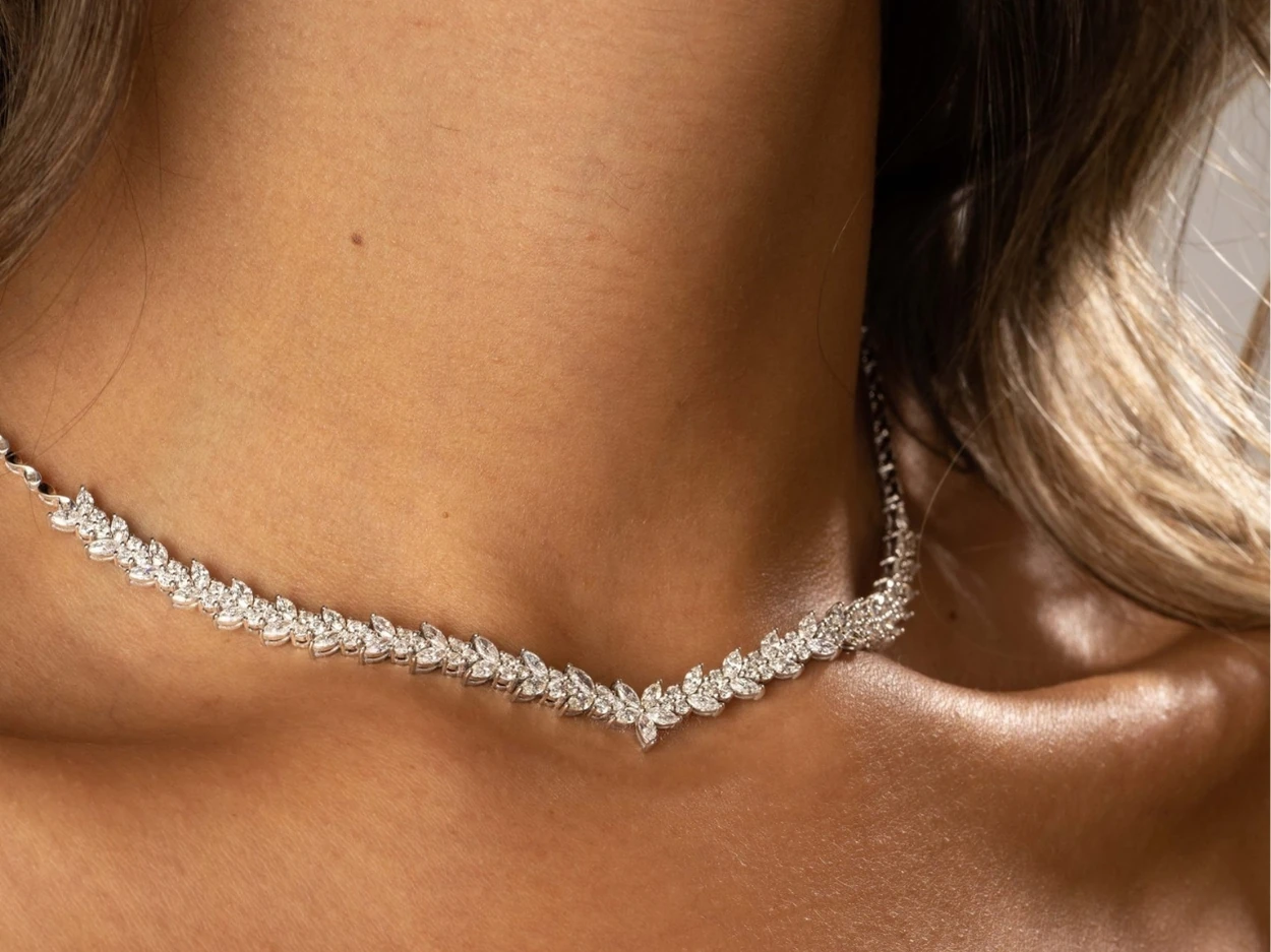 5,13 Karat Altın Pırlanta Markiz Gerdanlık